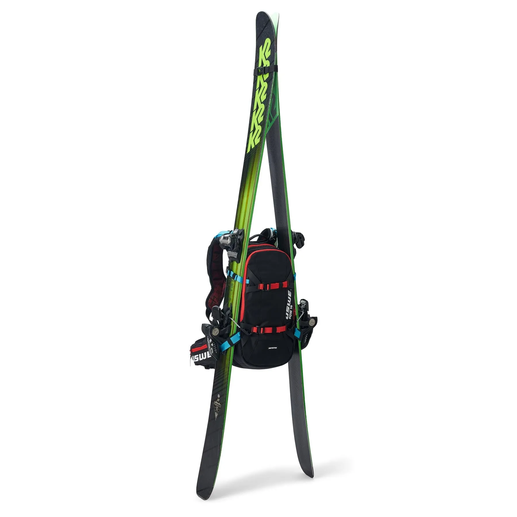 USWE Pow 16L Alpine Skiing Protector Pack - Carbon Black