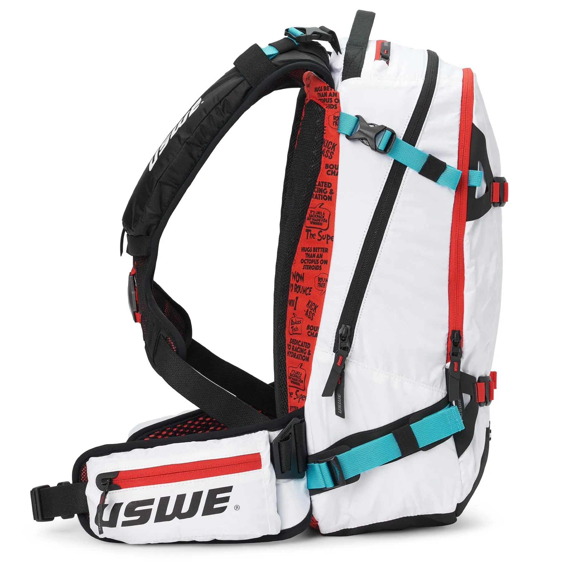 USWE Pow 25L Alpine Skiing Protector Pack - Cool White