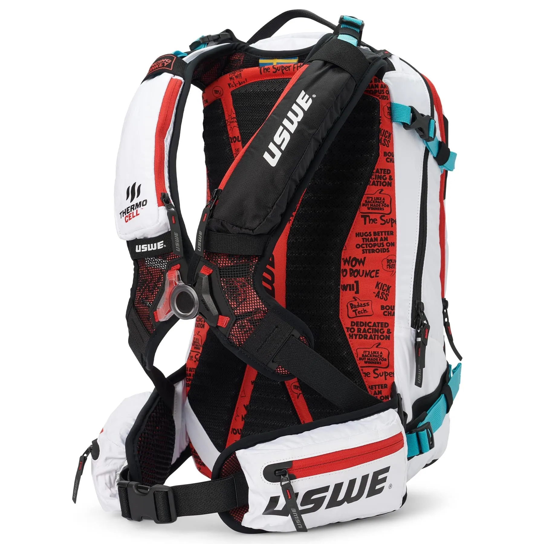USWE Pow 25L Alpine Skiing Protector Pack - Cool White