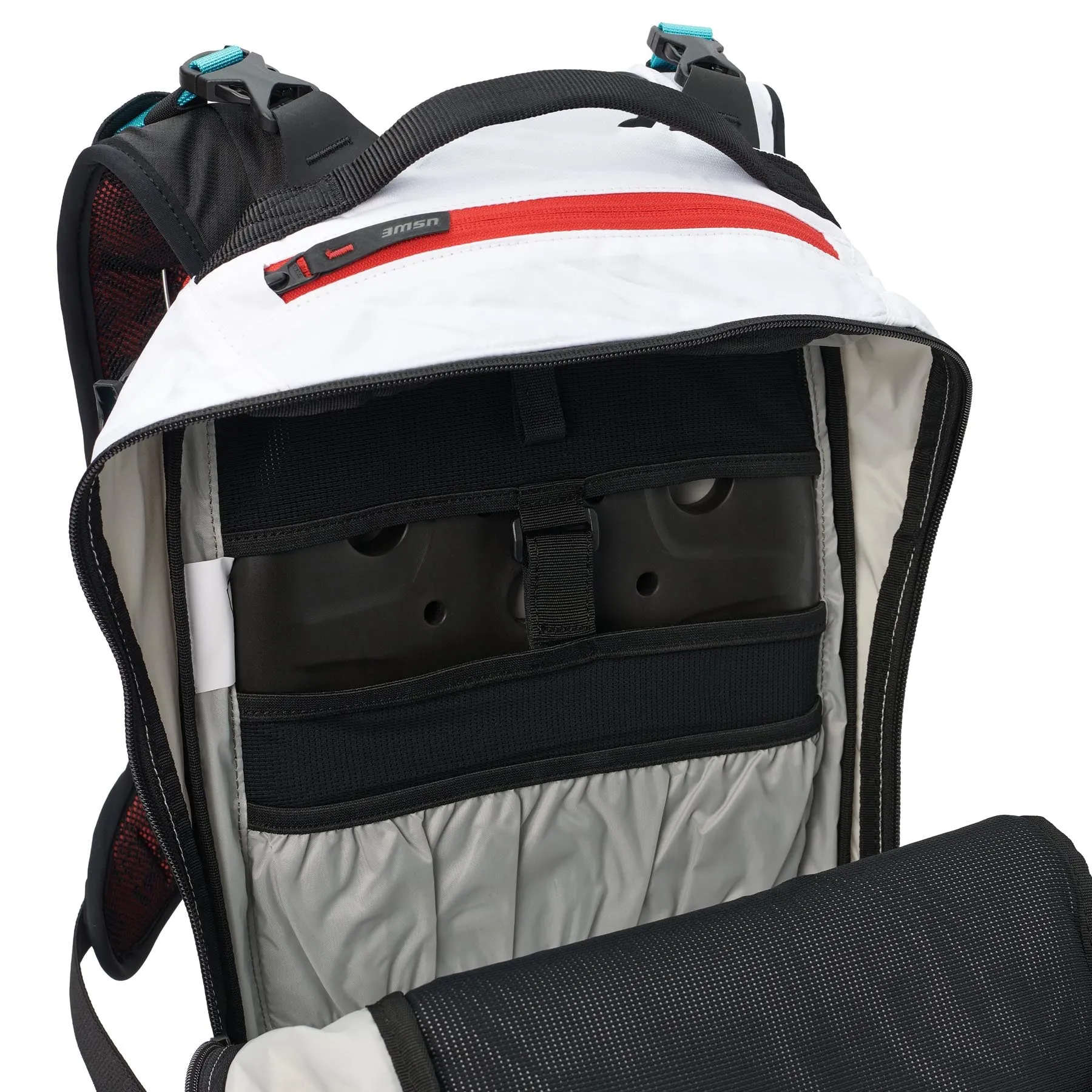 USWE Pow 25L Alpine Skiing Protector Pack - Cool White