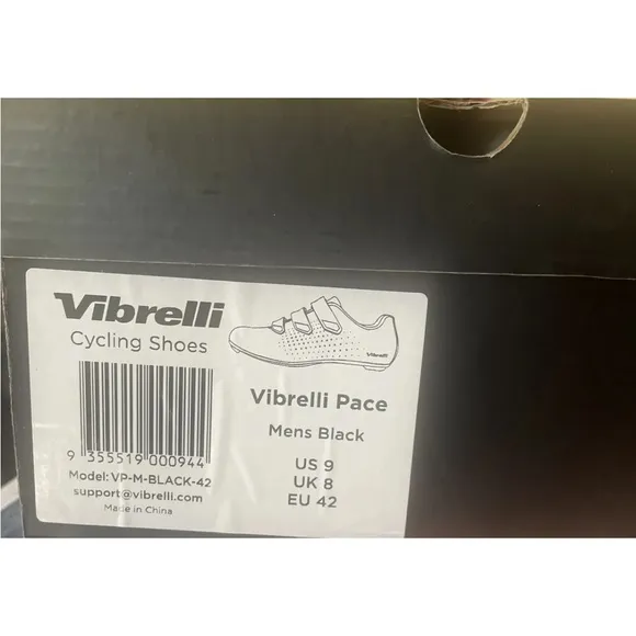Vibrelli Men's Cycling Shoes - Road, Peloton, Spin - Fits All Cleats  Sz 9