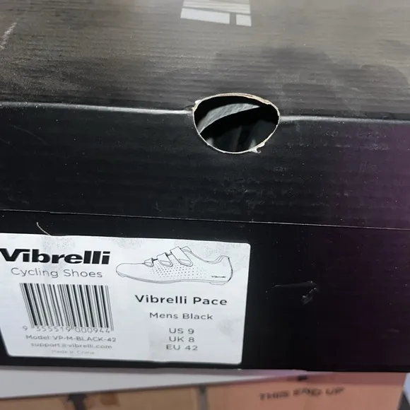 Vibrelli Men's Cycling Shoes - Road, Peloton, Spin - Fits All Cleats  Sz 9