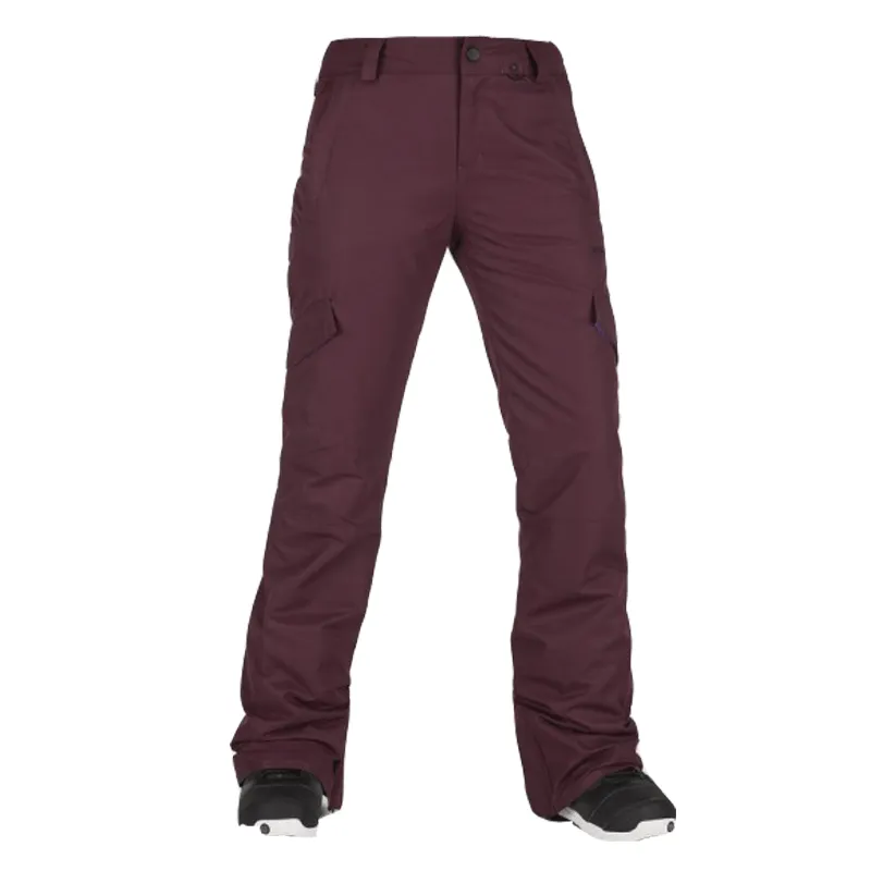 Volcom - Bridger Insulated Womens Snowboard Pants - Merlot - SALE