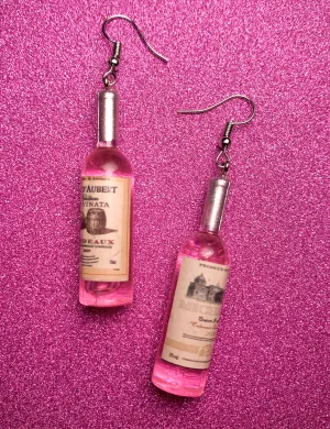 WINE CLUB EARRINGS - ROSE