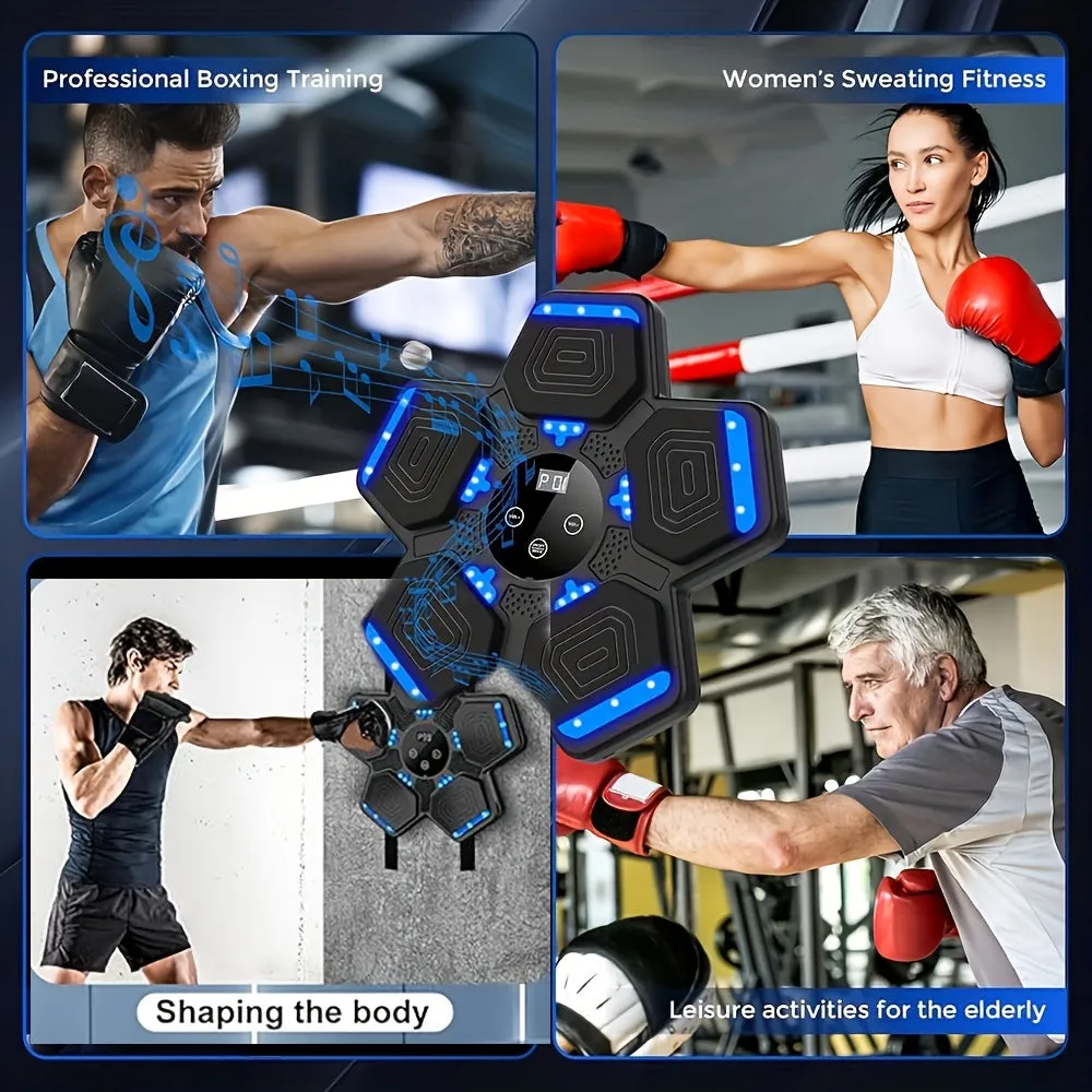 Wireless Music Boxing Machine with LED Target and Gloves