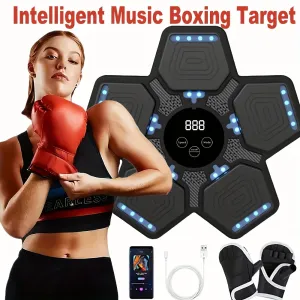 Wireless Music Boxing Machine with LED Target and Gloves