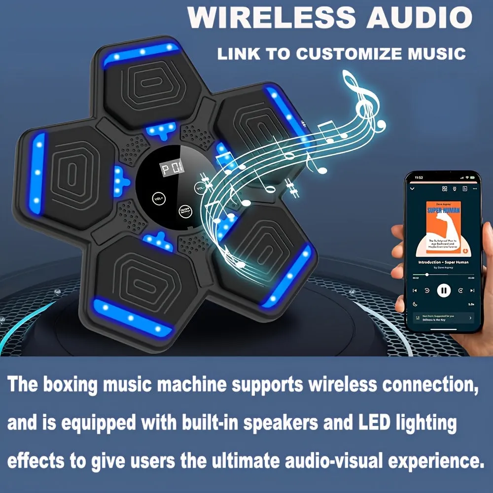 Wireless Music Boxing Machine with LED Target and Gloves