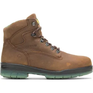 Wolverine Men's I-90 Durashocks 6" Steel Toe WP 200G Ins Work Boot- Brown- W03294