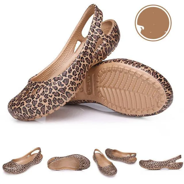 women Clogs Jelly Sandals Home Non-slip Hole Shoes