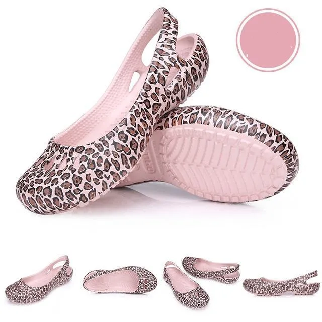 women Clogs Jelly Sandals Home Non-slip Hole Shoes