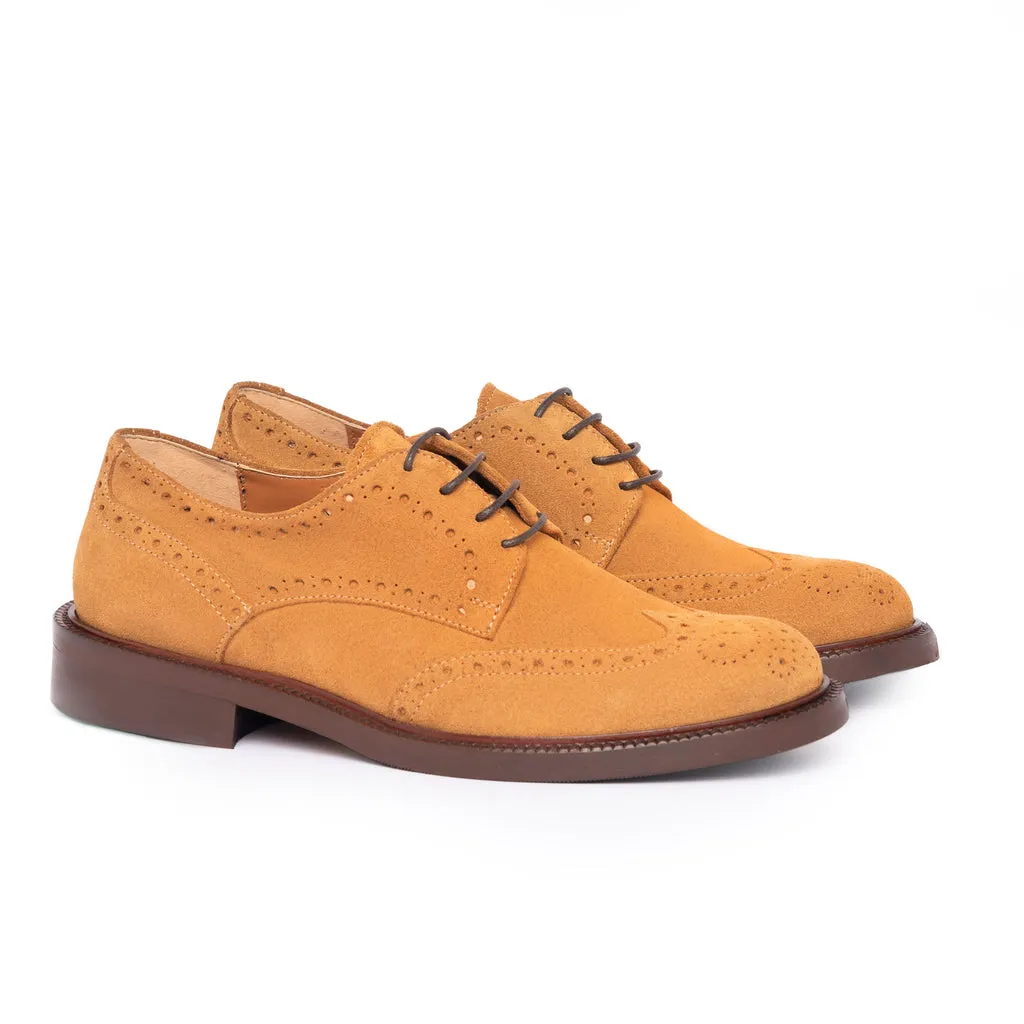 Women's Laced Shoes in Suede Leather