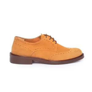 Women's Laced Shoes in Suede Leather