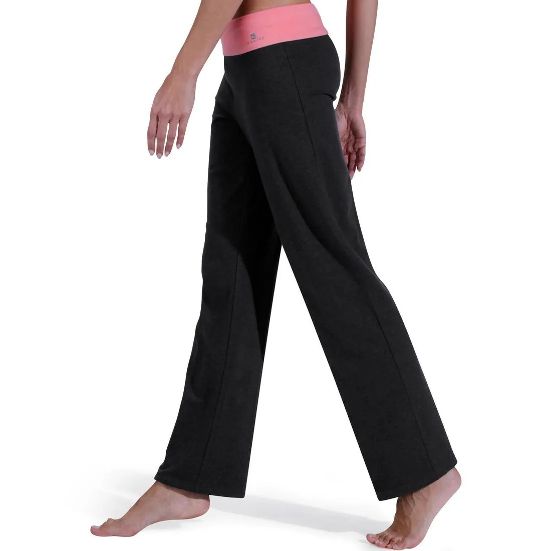 Women's Organic Cotton Yoga Bottoms - Dark Grey