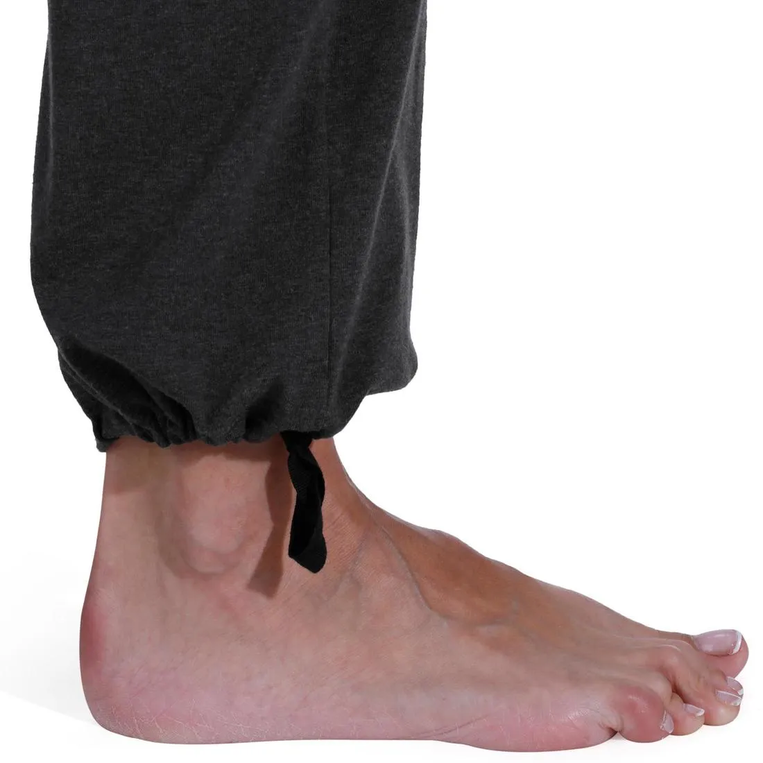 Women's Organic Cotton Yoga Bottoms - Dark Grey