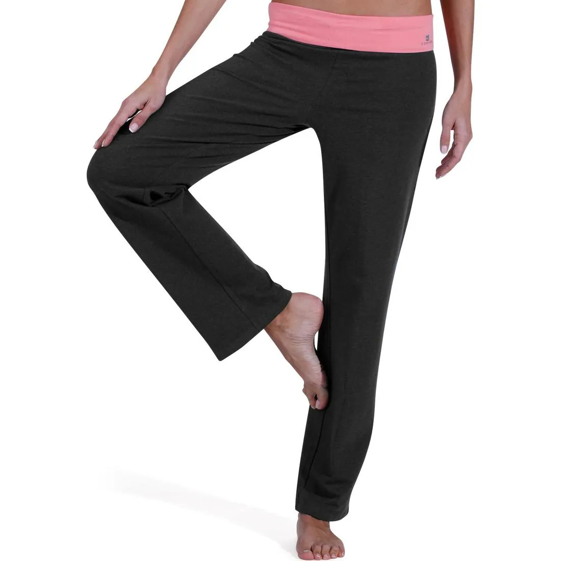 Women's Organic Cotton Yoga Bottoms - Dark Grey