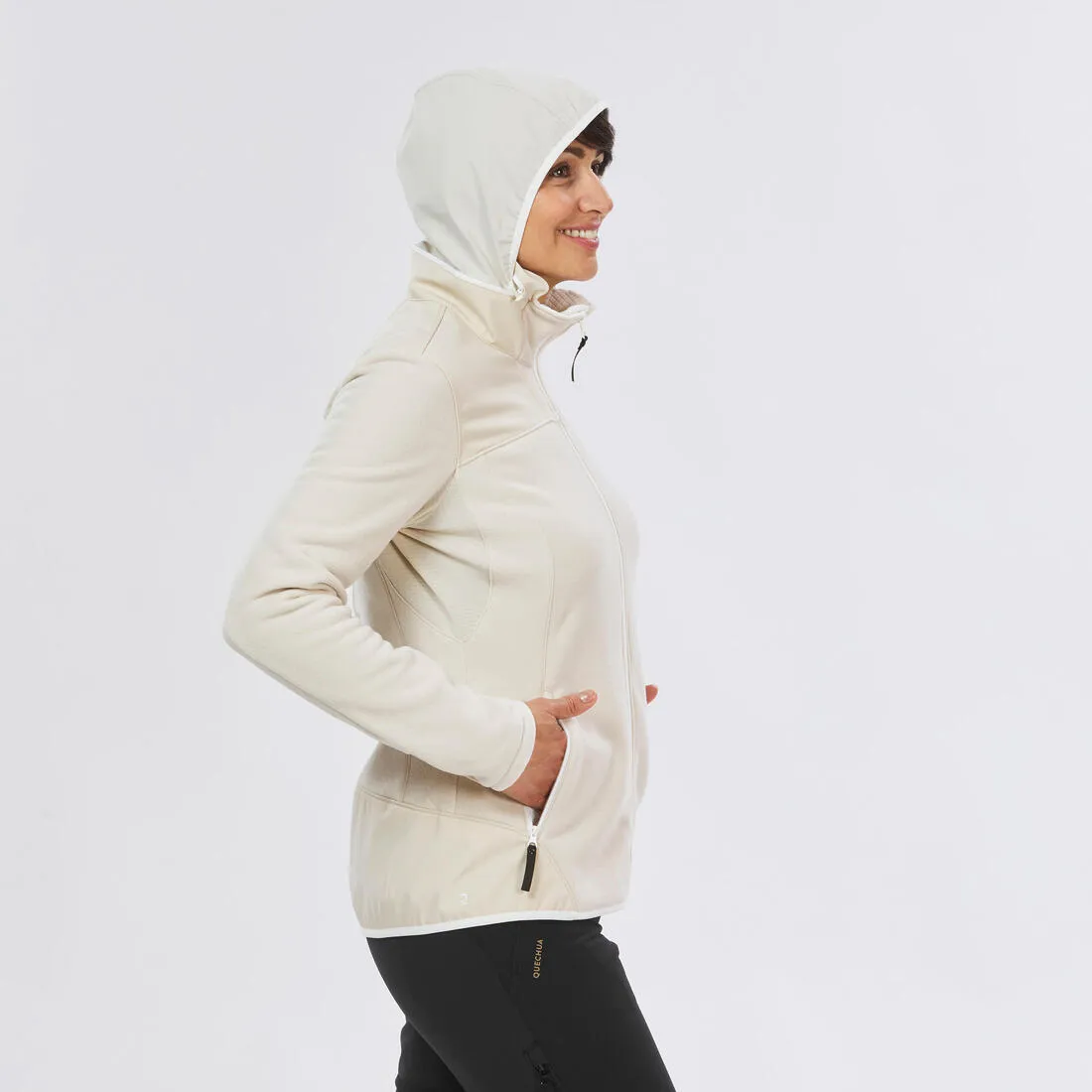 Women's Warm Fleece Hiking Jacket - SH500 X-WARM