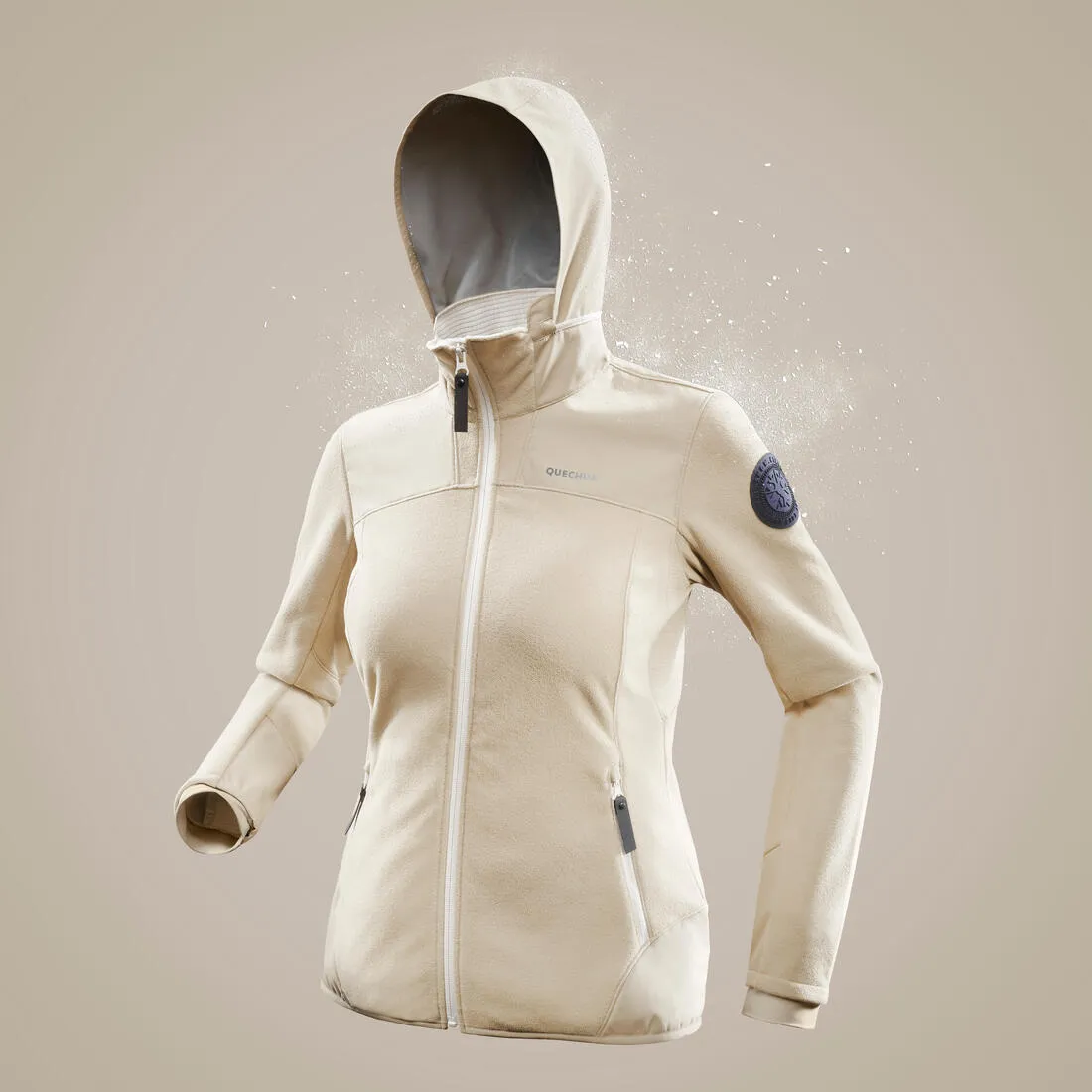 Women's Warm Fleece Hiking Jacket - SH500 X-WARM