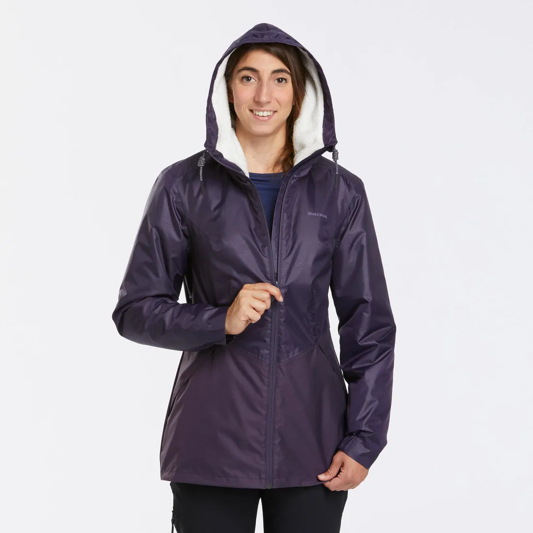 Women’s Waterproof Winter Hiking Jacket - SH100 WARM -5°C