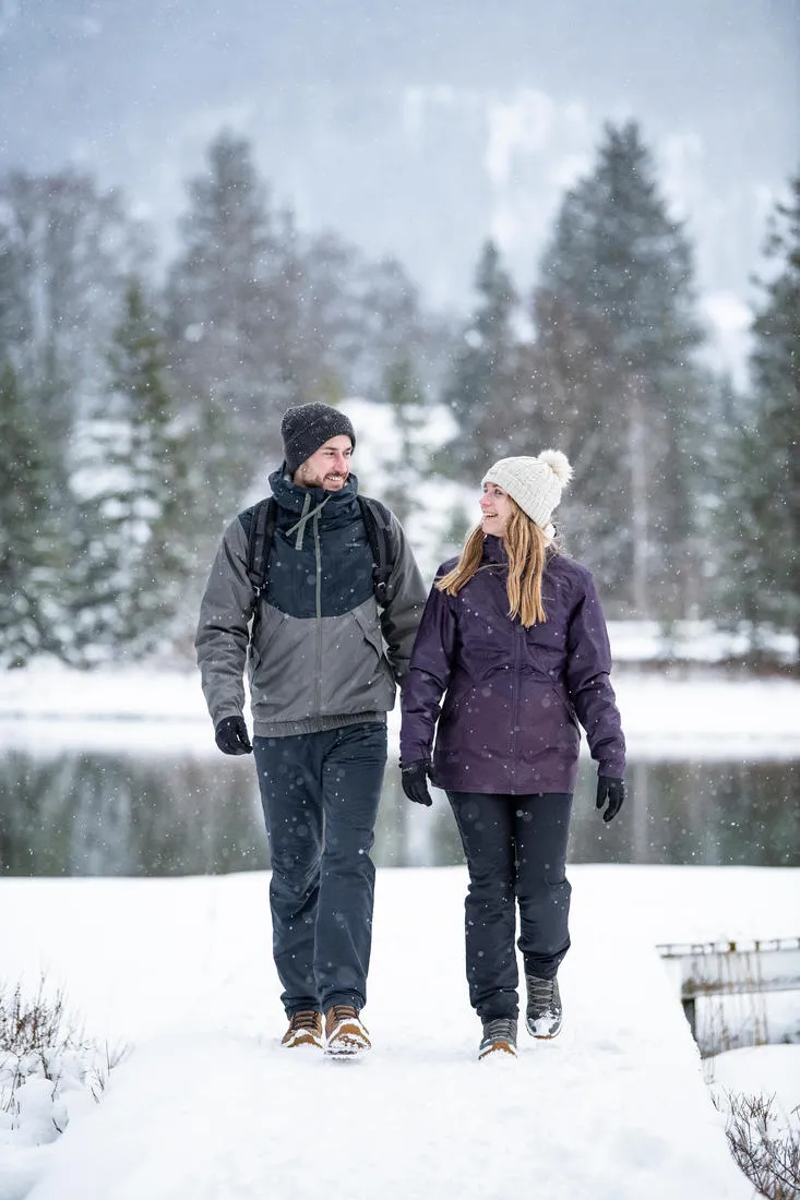 Women’s Waterproof Winter Hiking Jacket - SH100 WARM -5°C