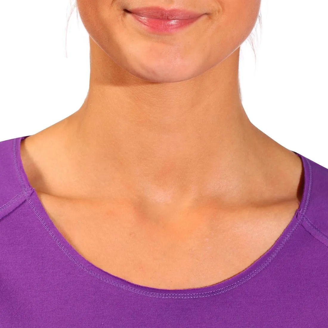 Women's Yoga Organic Cotton T-Shirt - Purple