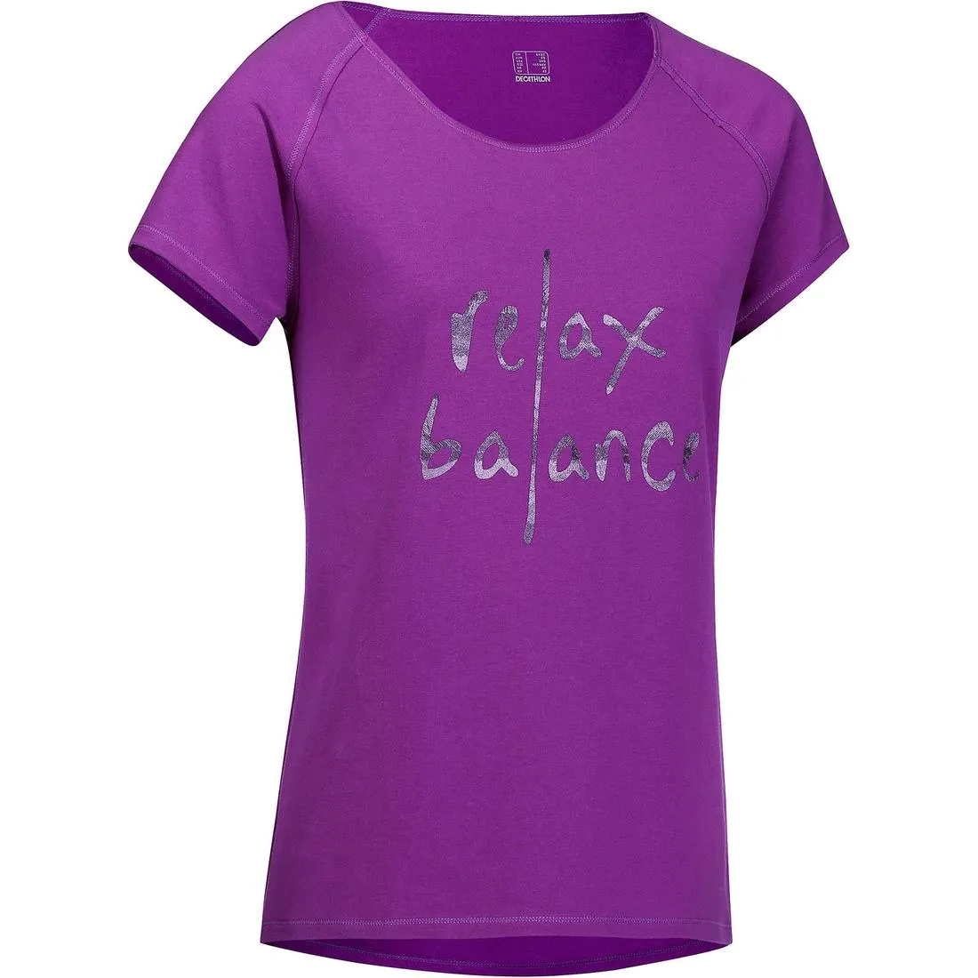 Women's Yoga Organic Cotton T-Shirt - Purple