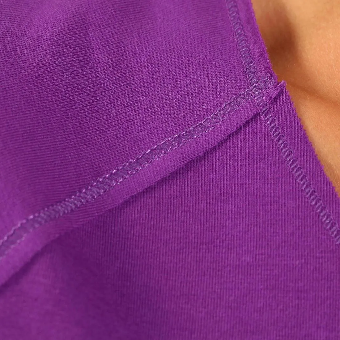 Women's Yoga Organic Cotton T-Shirt - Purple