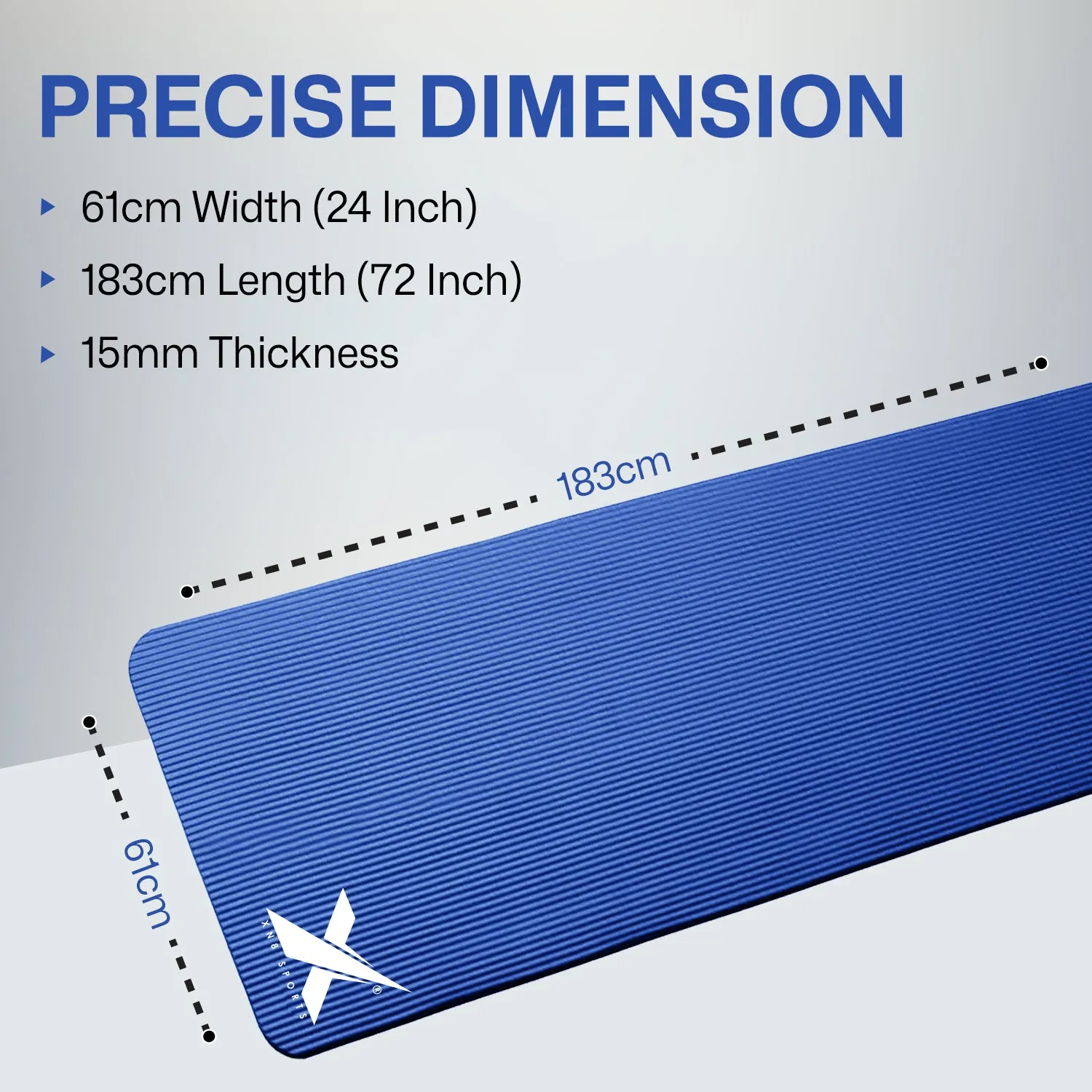 XN8 NBR Yoga Mat 15mm
