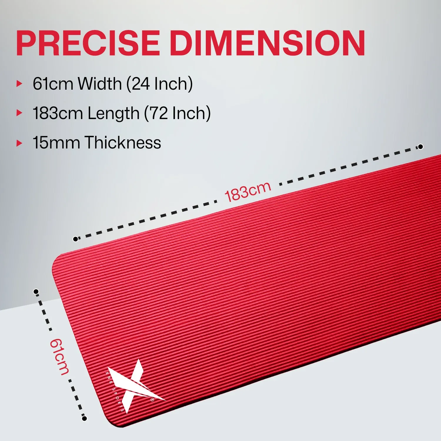 XN8 NBR Yoga Mat 15mm
