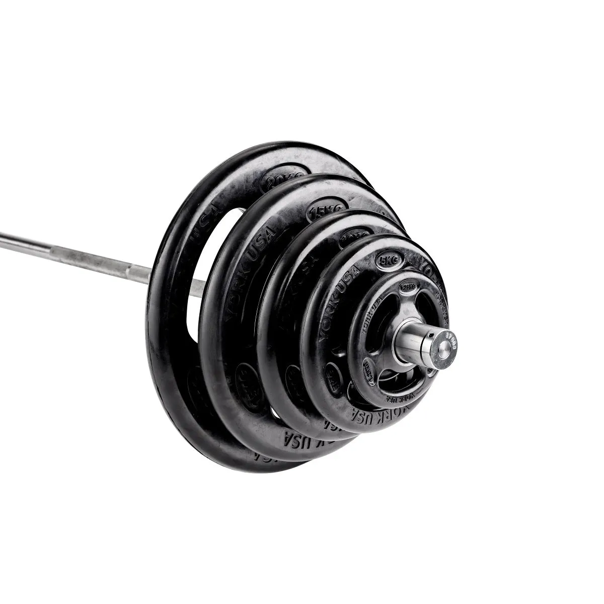 York Barbell ISO-Grip Rubber Olympic Weight Plates