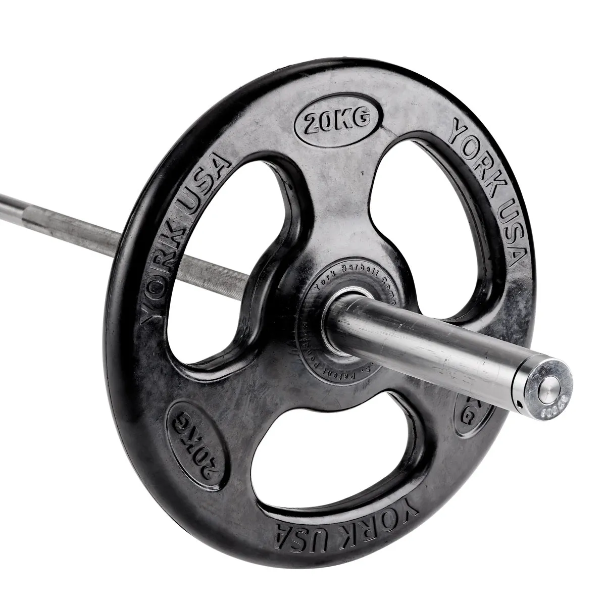 York Barbell ISO-Grip Rubber Olympic Weight Plates